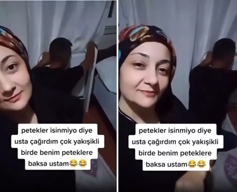Evine Usta Cagiran Kadin Pes Dedirtti.