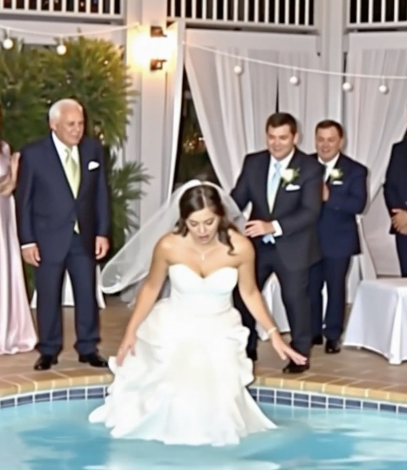 Kocam düğün günümüzde beni havuza itti ve babam da…