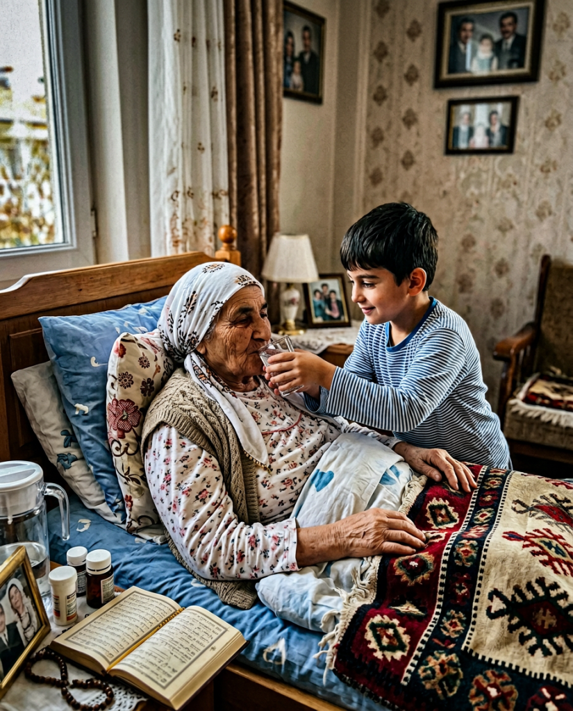 KÜÇÜK BİR ÇOCUK HASTA VE YAŞLI KOMŞUSUNA 3 YIL BOYUNCA BAKTI - Fotoğraf 2