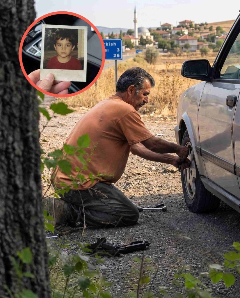 Evsiz bir adam, oğlumun 20 yıl önce kaybolduğu 9 numaralı karayolunda lastiğimi değiştirmeme yardım etti; yolcu koltuğuma bıraktığı şey beni dizlerimin üstüne çöktürdü. - Fotoğraf 2