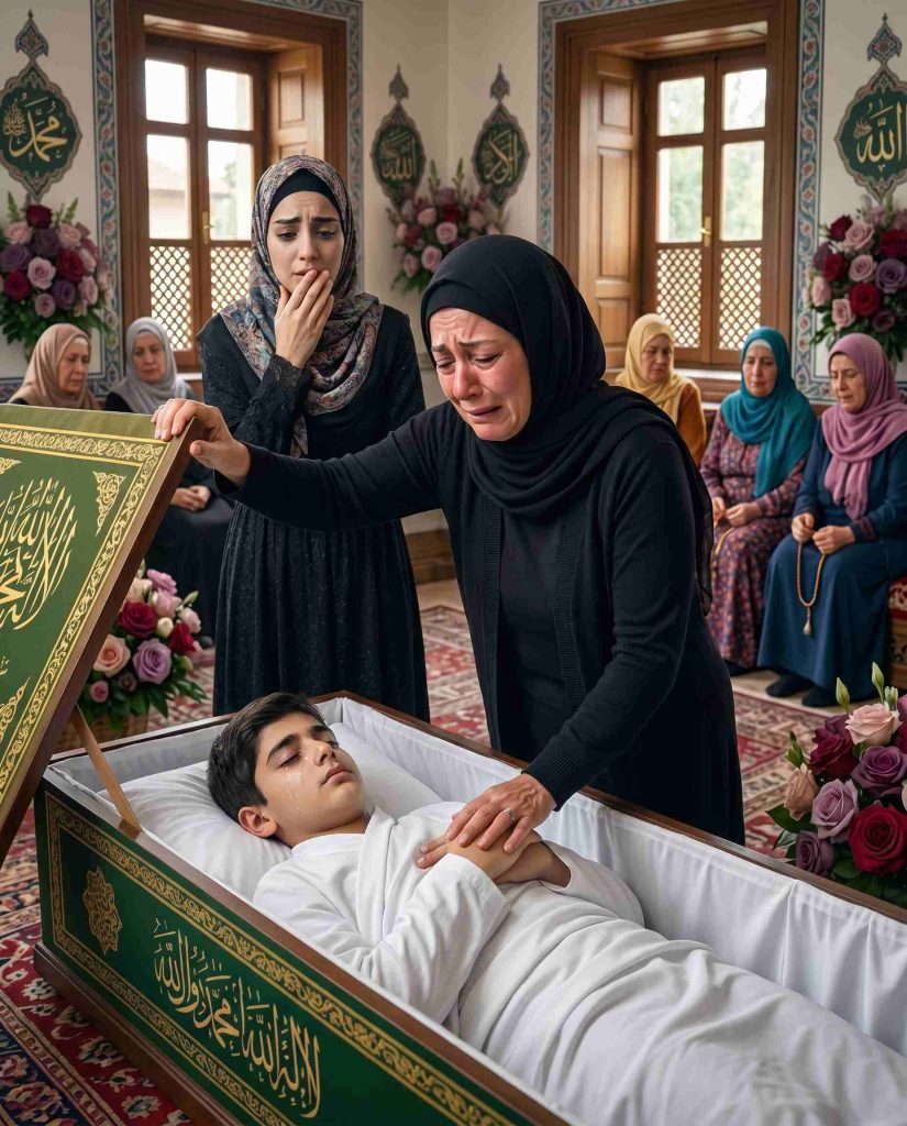 Bir anne oğlunun cenazesine geç gelir ve tabutun açılmasını ister