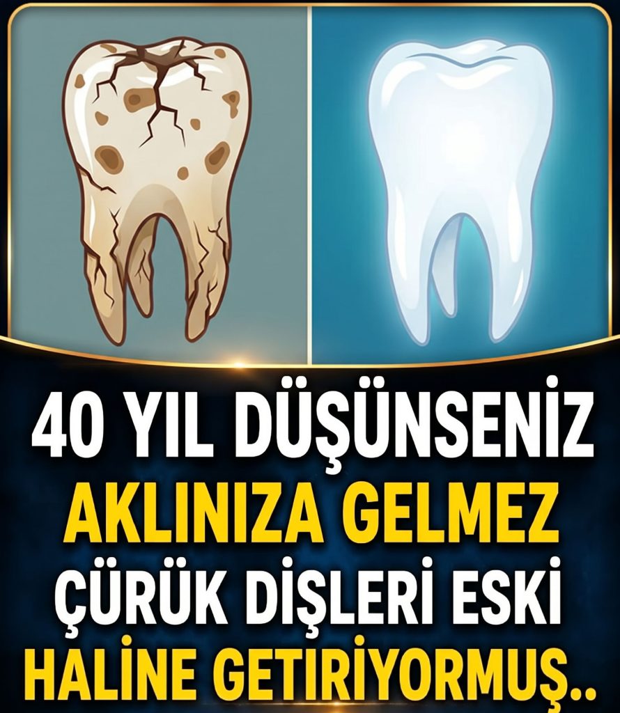 40 yıl düşünseniz aklınıza gelmez! Dişteki tartarları birkaç günde tamamen yok ediyor