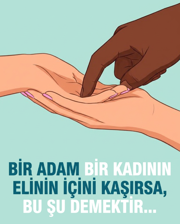 Bir erkek bir kadının avucunu kaşırsa