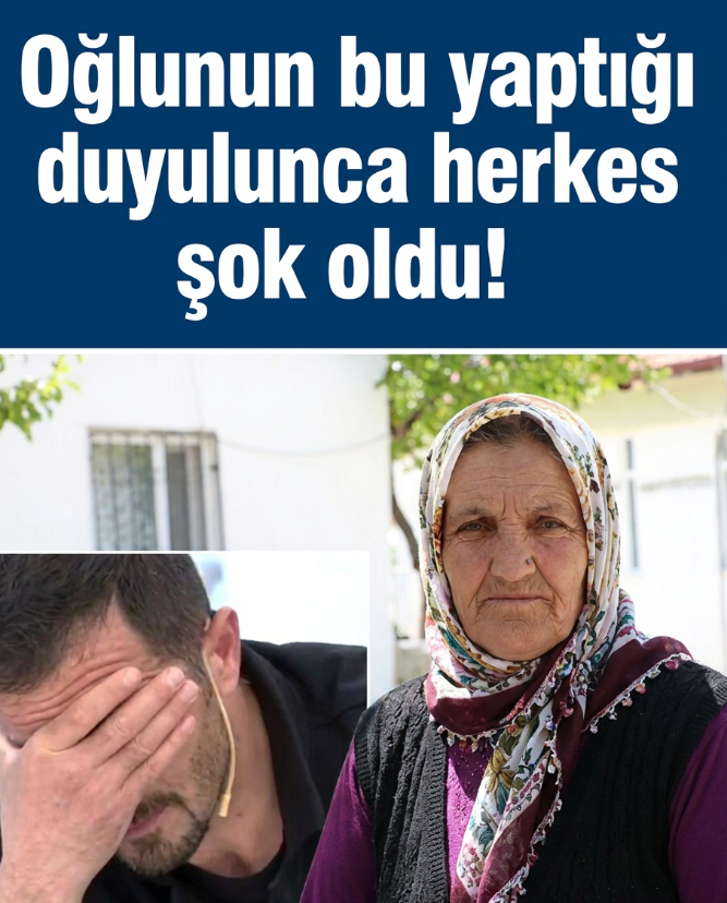 Oğlunun bu yaptığı duyulunca herkes şok oldu!