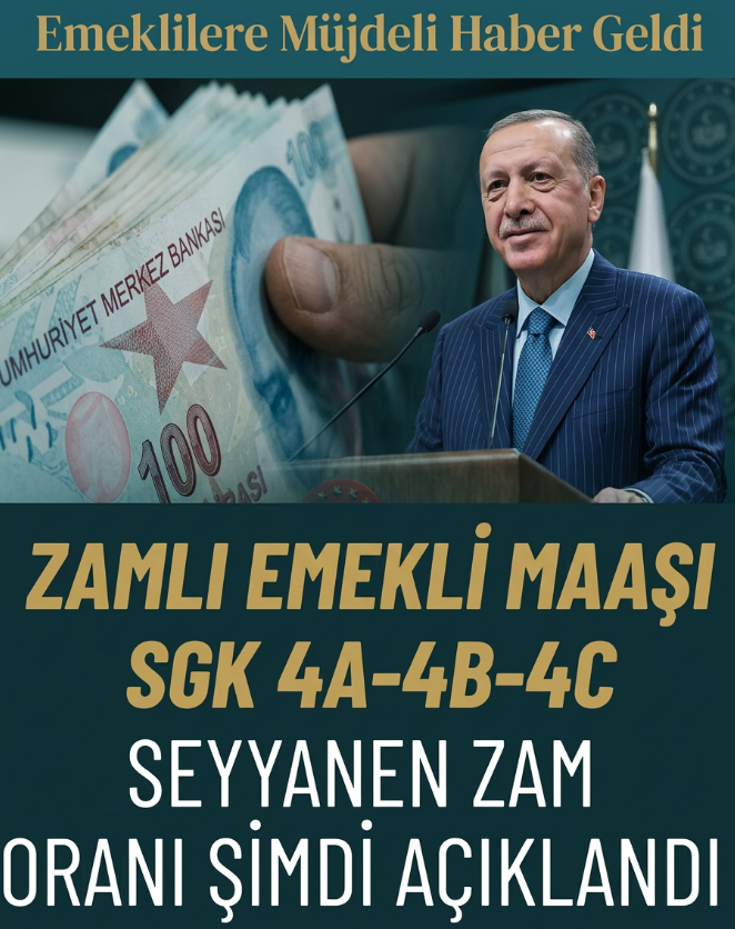 Emeklilere müjdeli haber geldi..