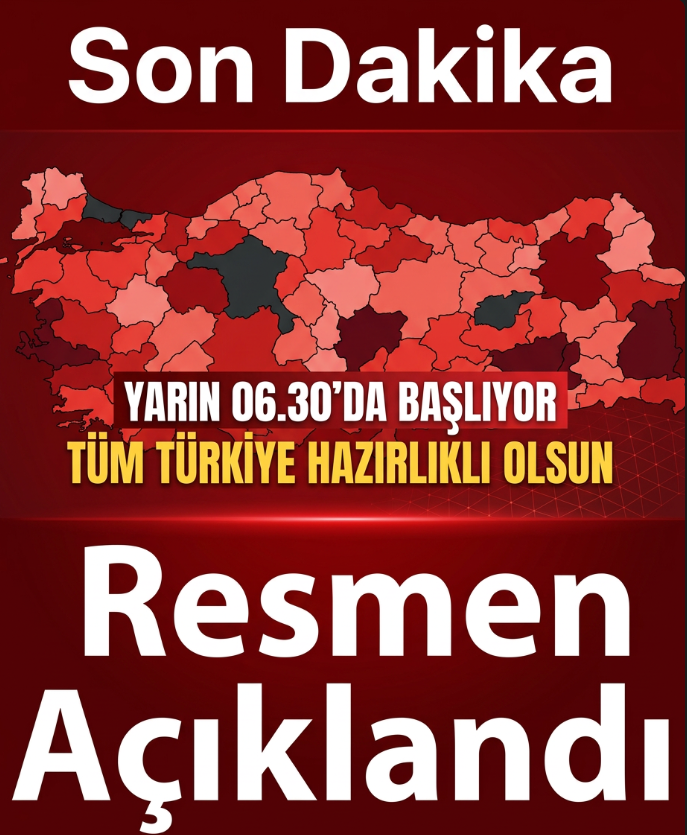 Yarın sabah başlıyor…