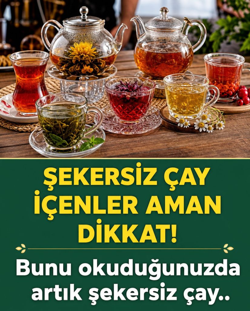 şekersiz çay içenler