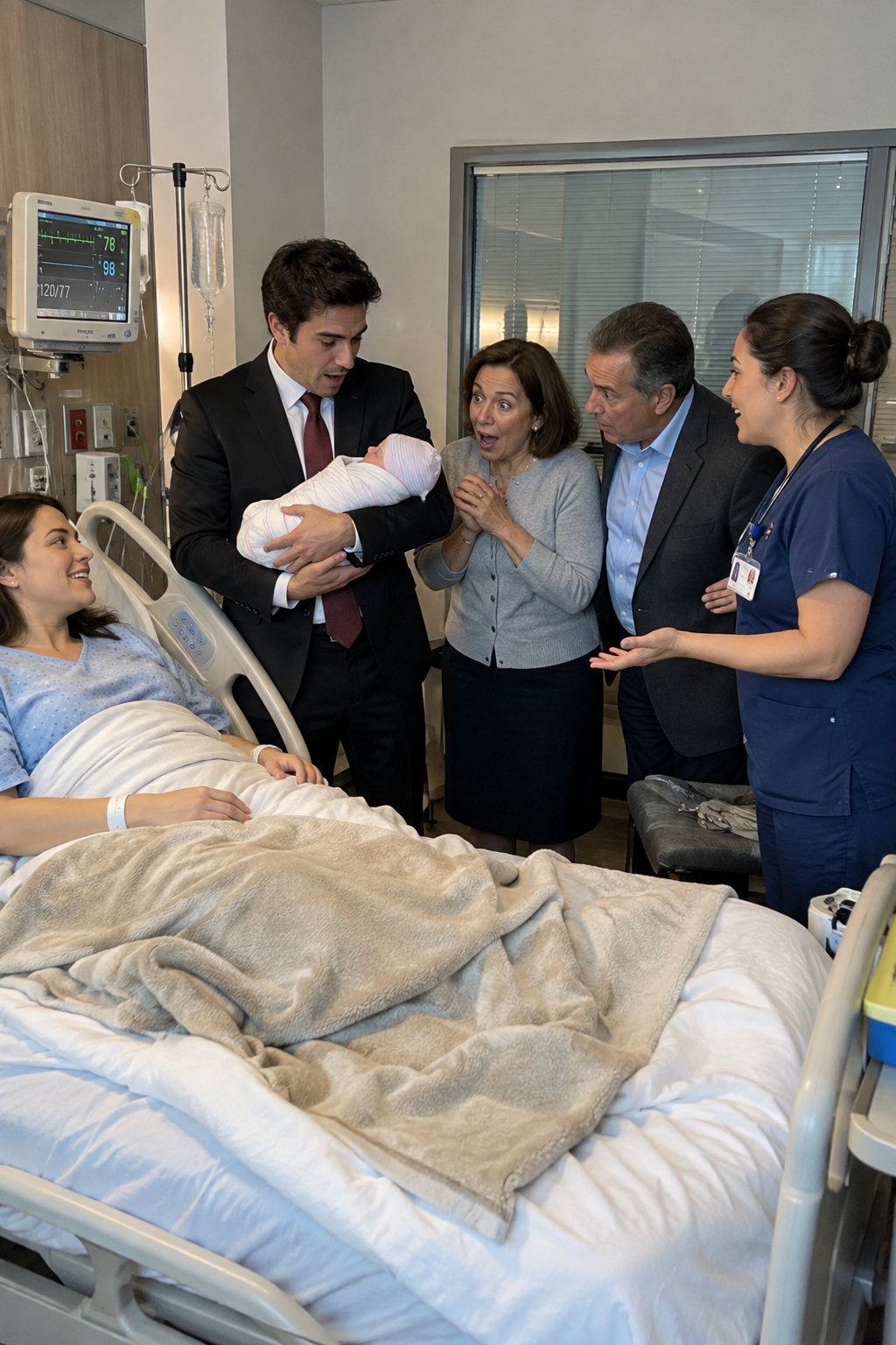 Hemşire yeni doğan oğlumu kucağında odaya getirdiği anda annem, sanki karşısında utanç verici bir şey görmüş gibi irkilerek geri çekildi.
